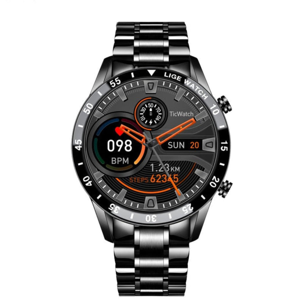 Smartwatch with AMOLED Screen and 4G Connectivity in Stainless Steel