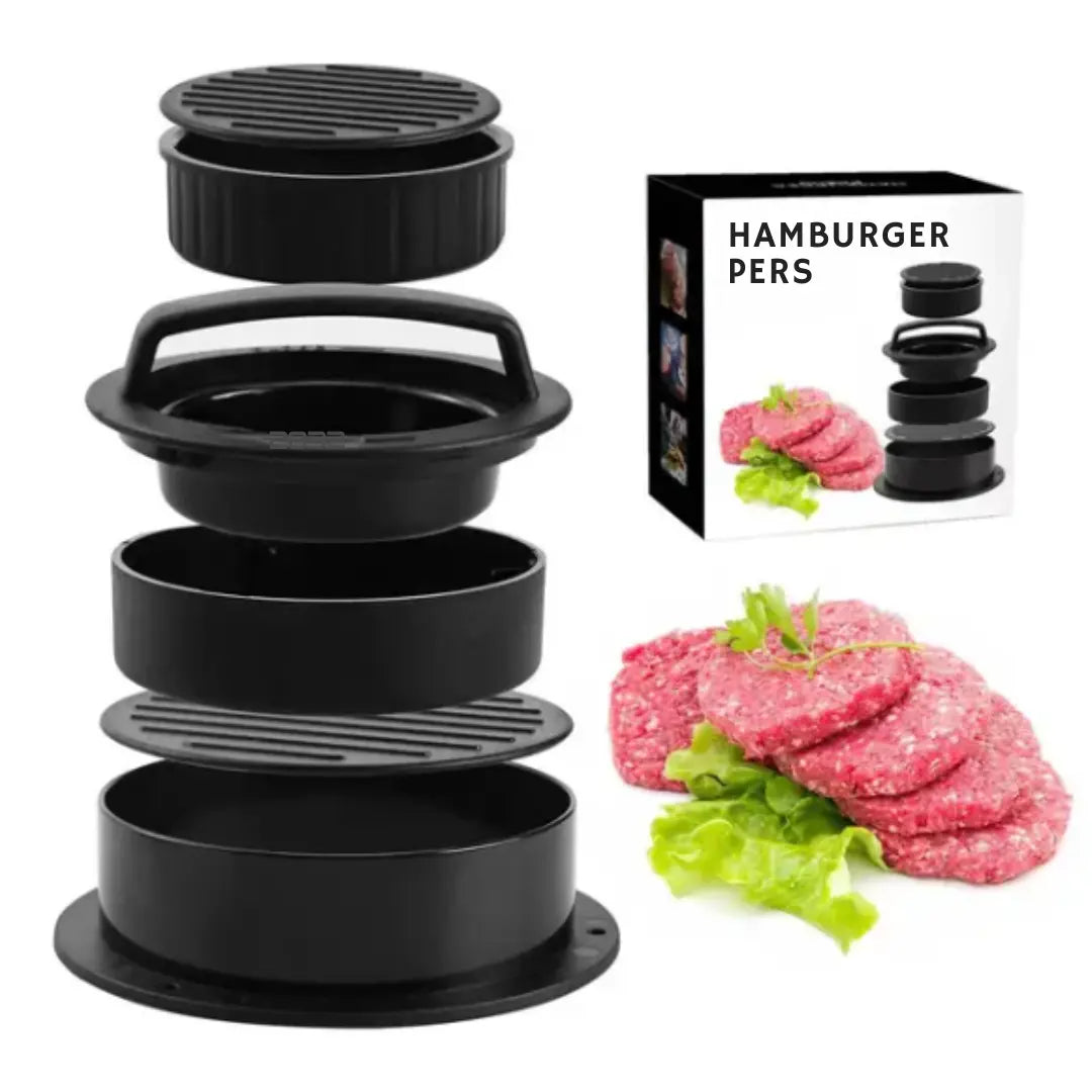 Burger Press with Twist Lock for Ideal Patties