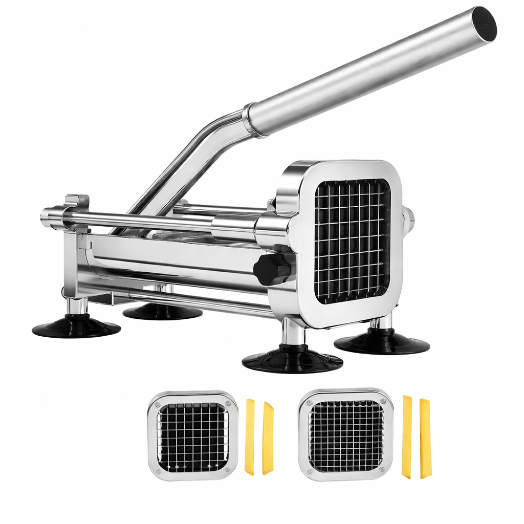 Stainless Steel French Fry Cutter with 2 Blades