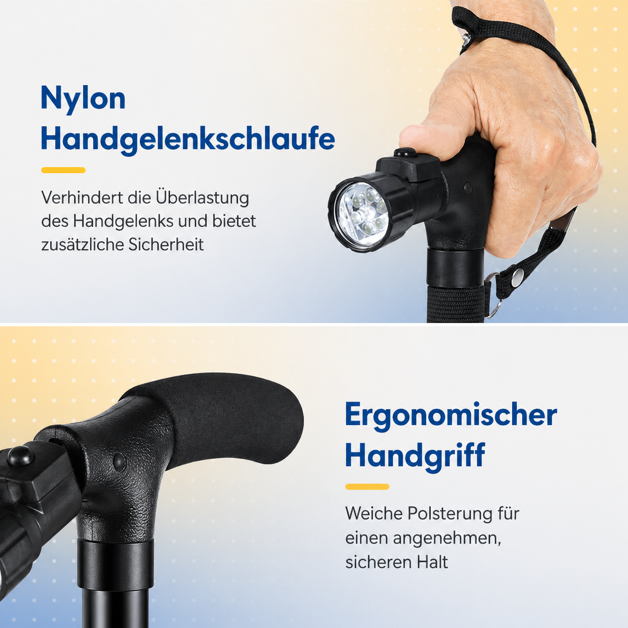 Adjustable Walking Stick with Height Settings