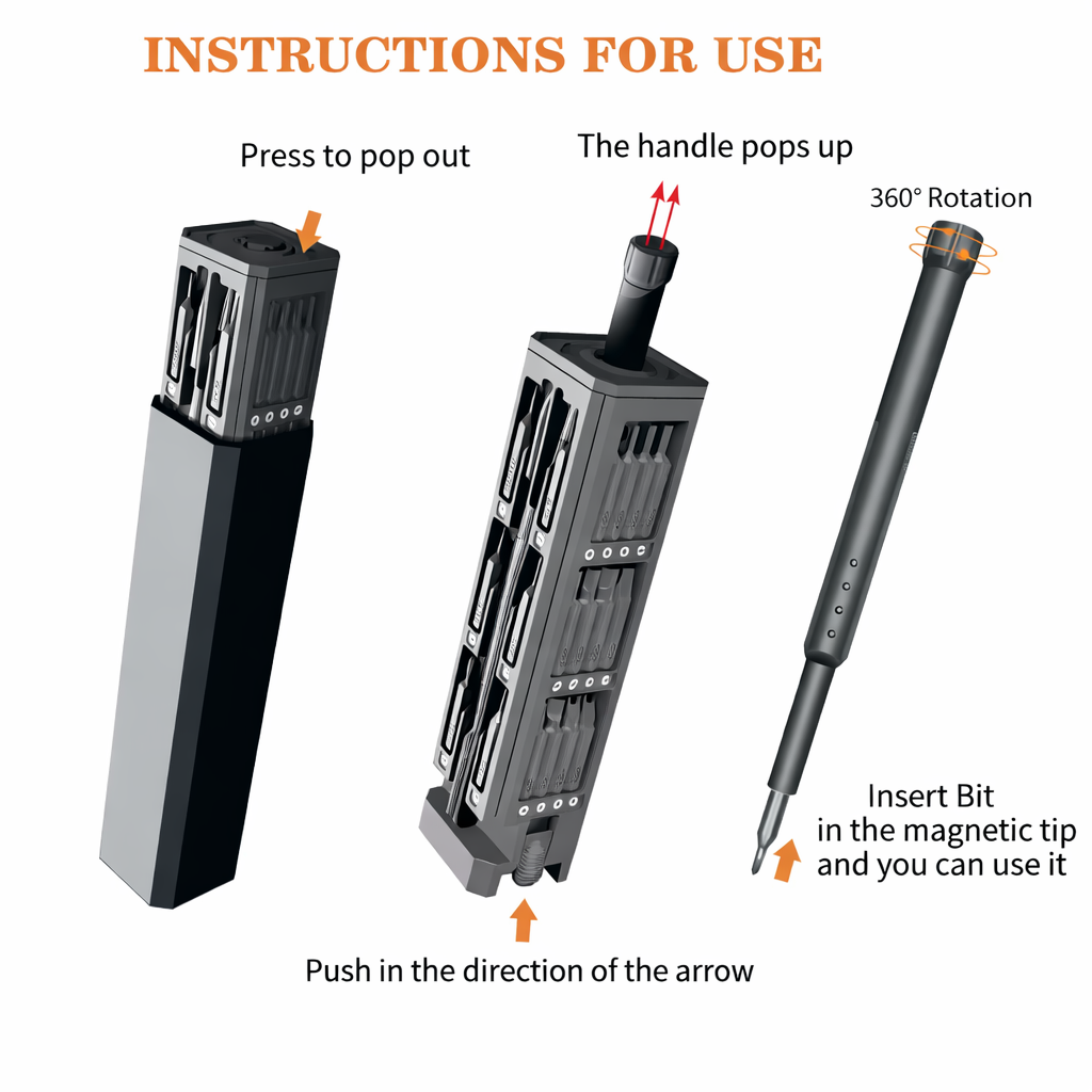 40-in-1 Mini Electric Screwdriver for Effortless, Flawless Repairs