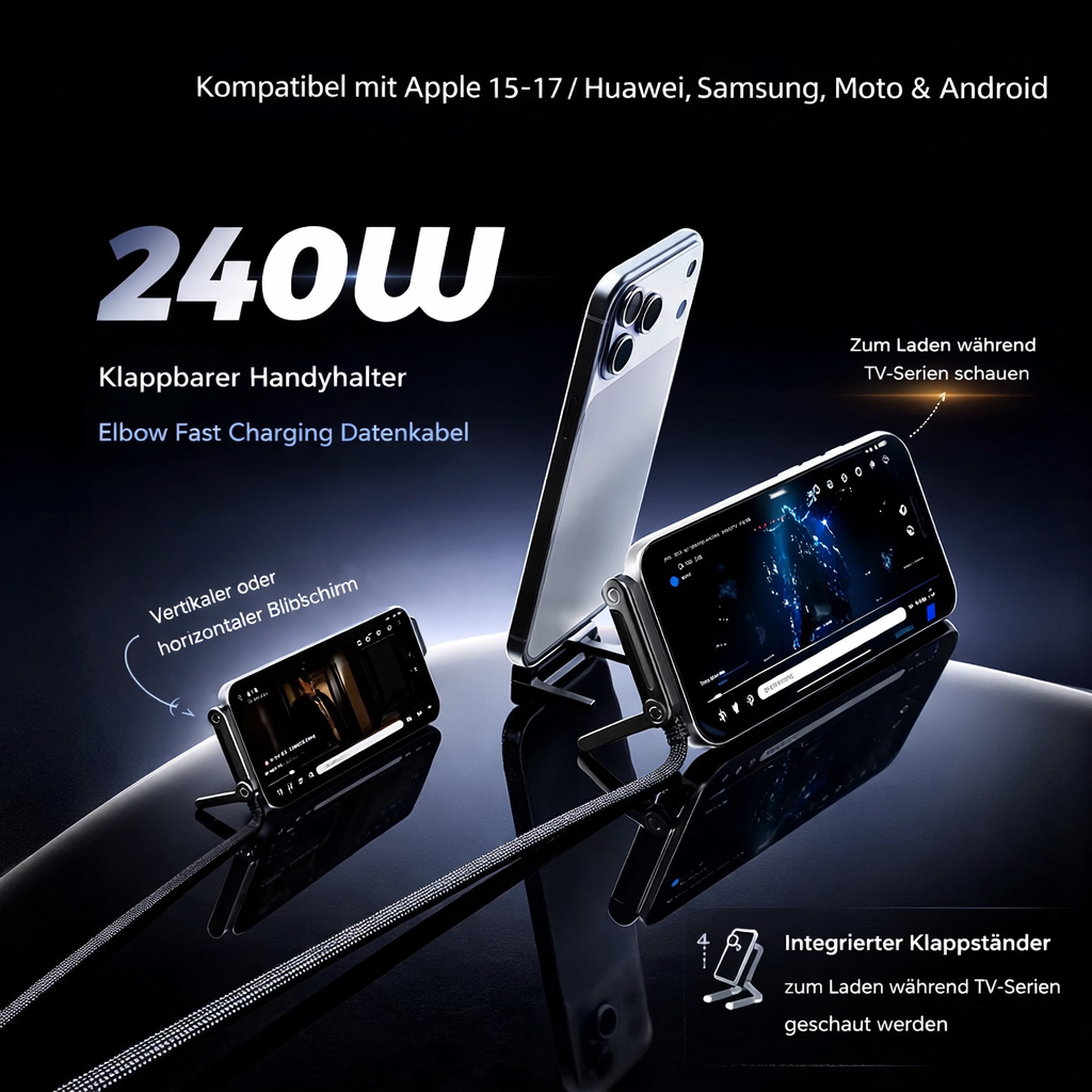 Power Cable for Fast Charging and Secure Grip for Unrestricted Use