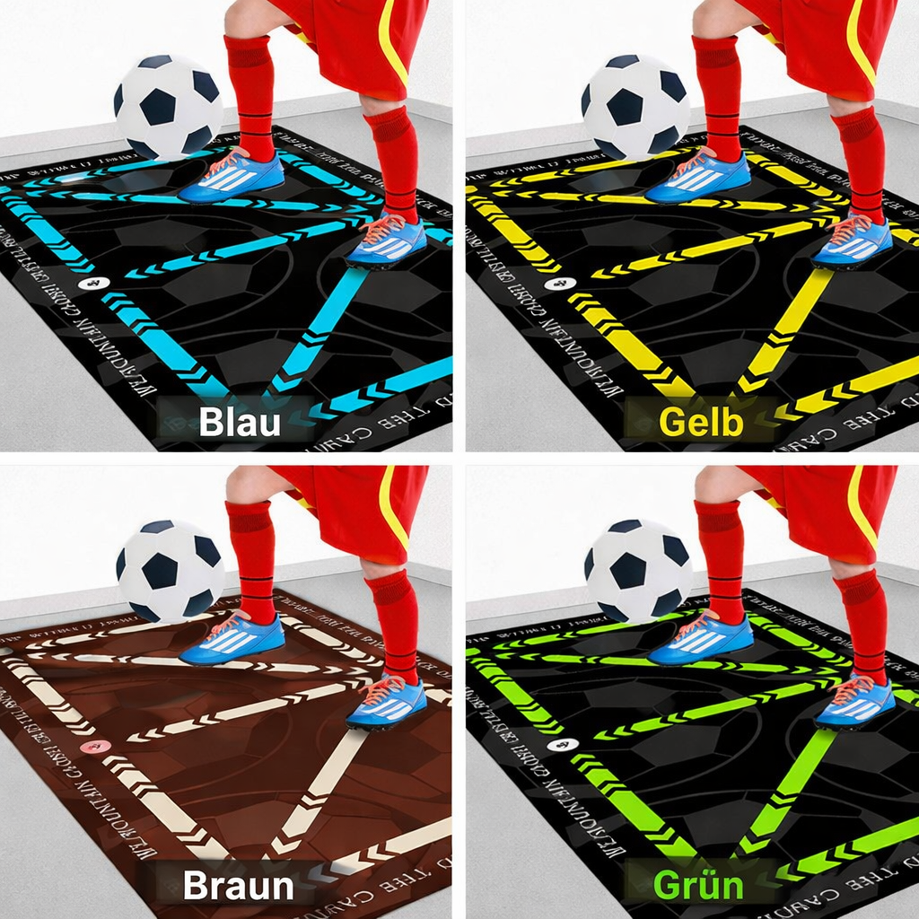 Soccer Training Mat for Technique & Coordination - Indoor & Outdoor Use