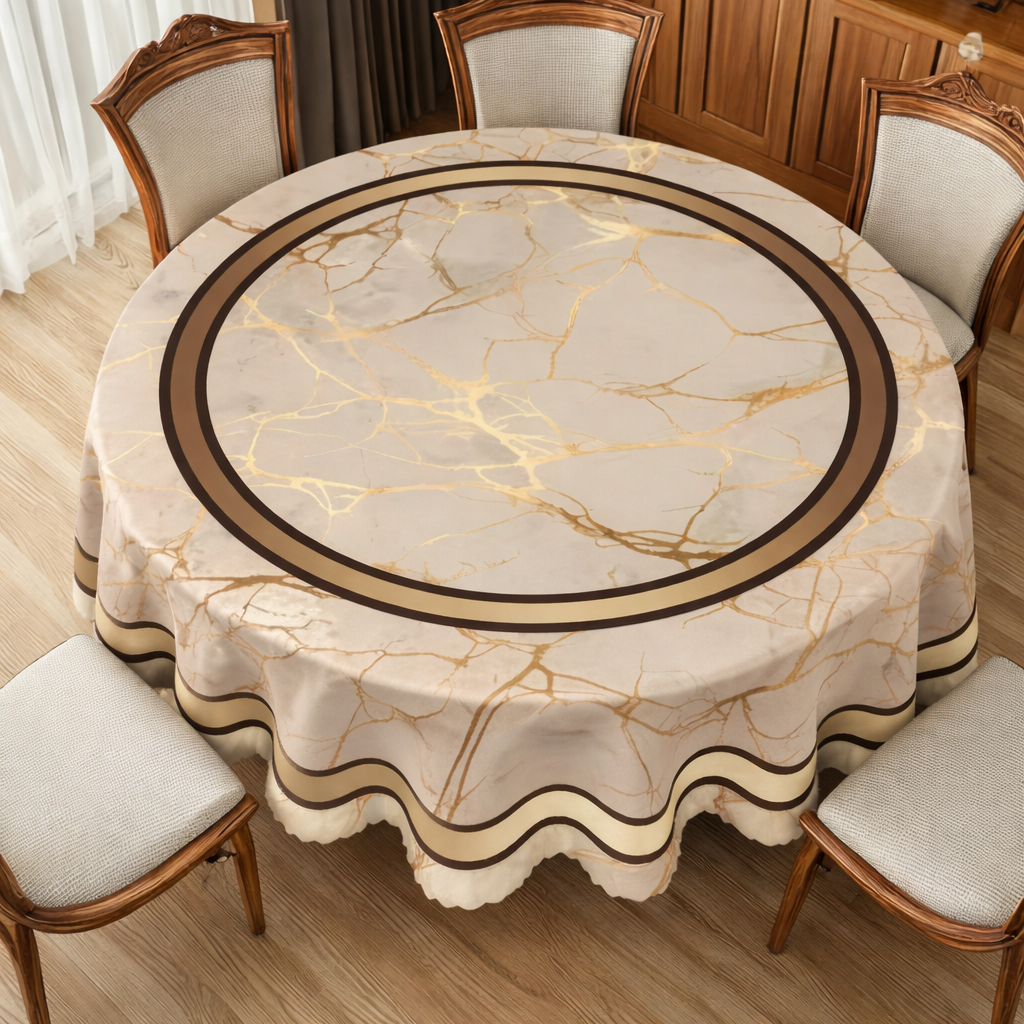 Marble Table Cover – Flawless Protection for Carefree Moments