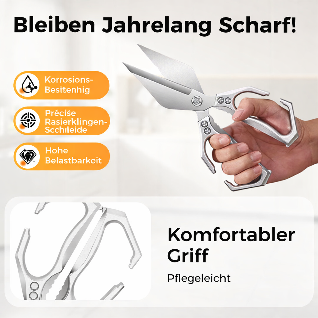 Multi-Purpose Kitchen Scissors Made of 3Cr13 Stainless Steel