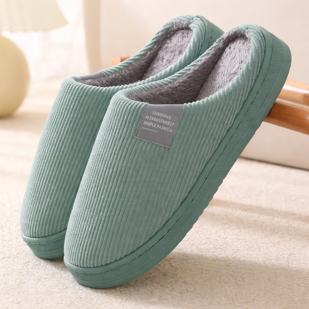 Cozy Slippers in Amber - Experience Embracing Warmth for Cold Days