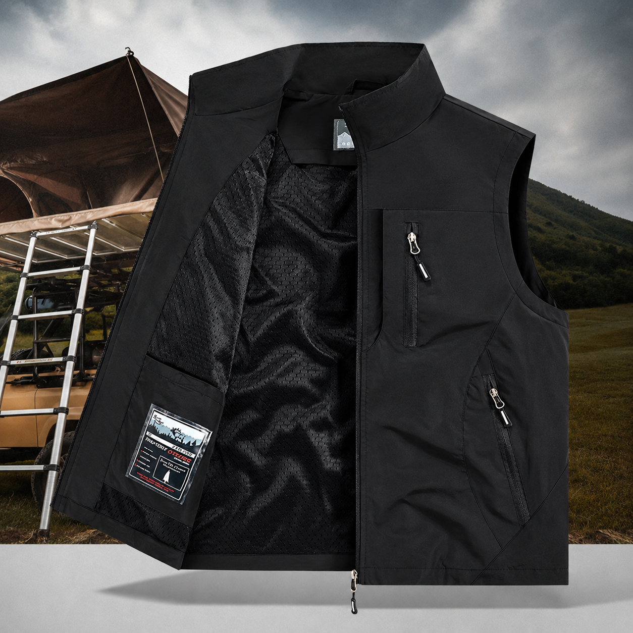 Lightweight and Practical Men's Body Warmer for Everyday Use