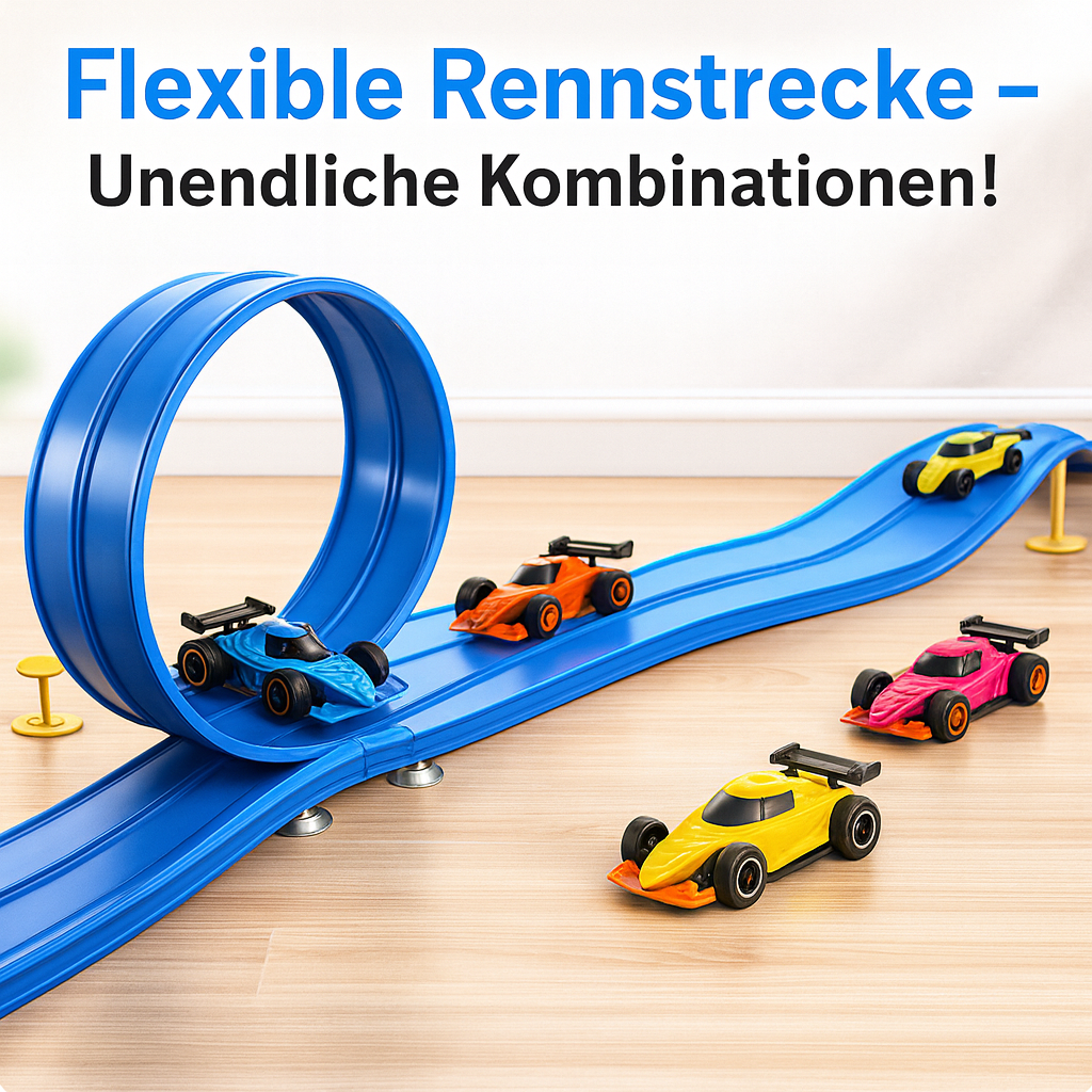 Race Track Set – Encourages Creativity and Endless Racing Fun