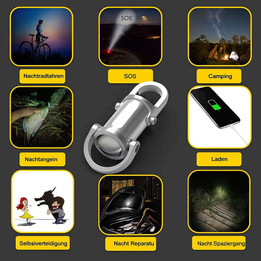 Handheld Flashlight – Always Ready with Maximum Brightness