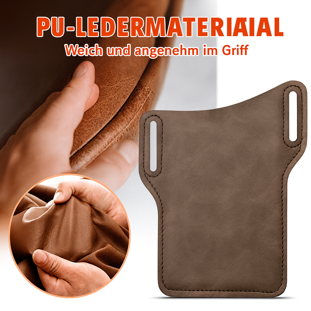 Elegant Leather Belt Bag for Your Smartphone