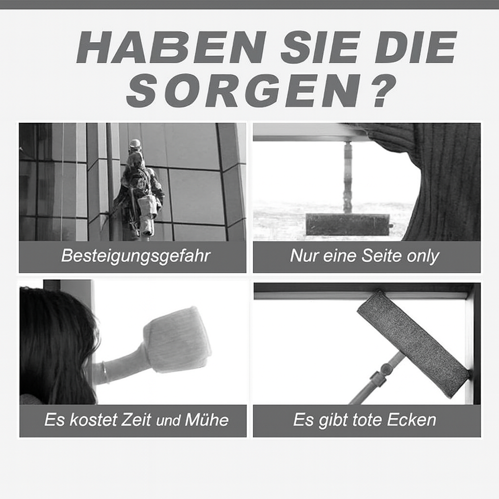 Magnetic Window Cleaner for Both Sides – Glass Cleaning Tool