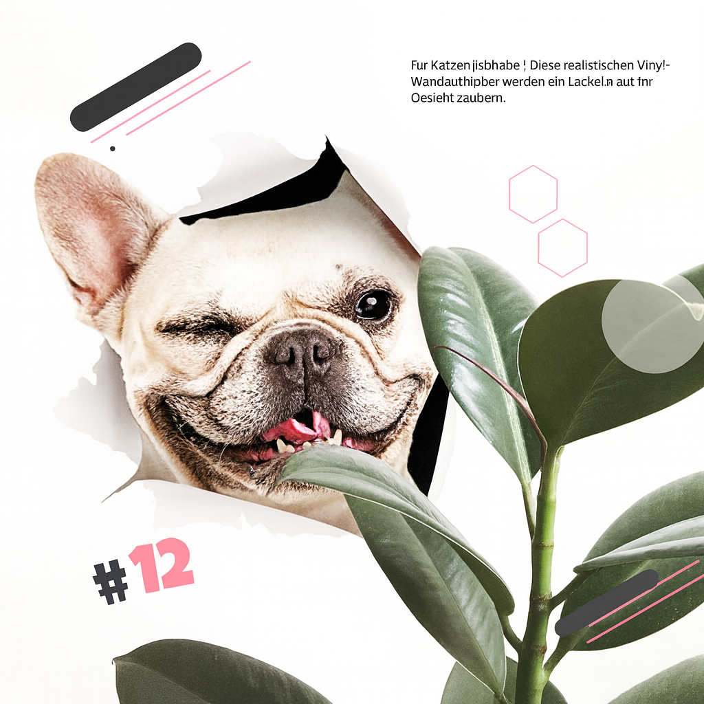 Cute 3D Wall Stickers Featuring Cats and Dogs
