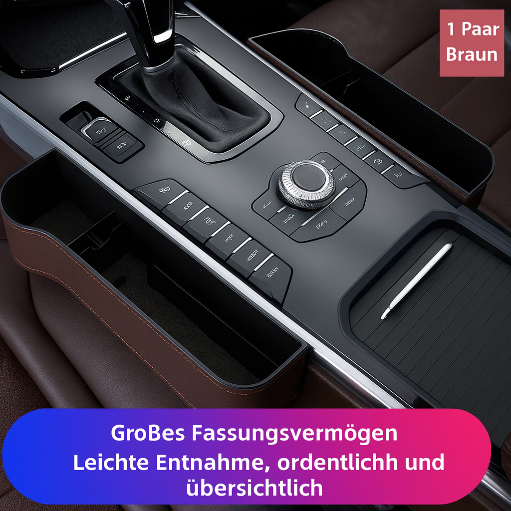 Car Seat Organizer in Leather – DriveMate Style