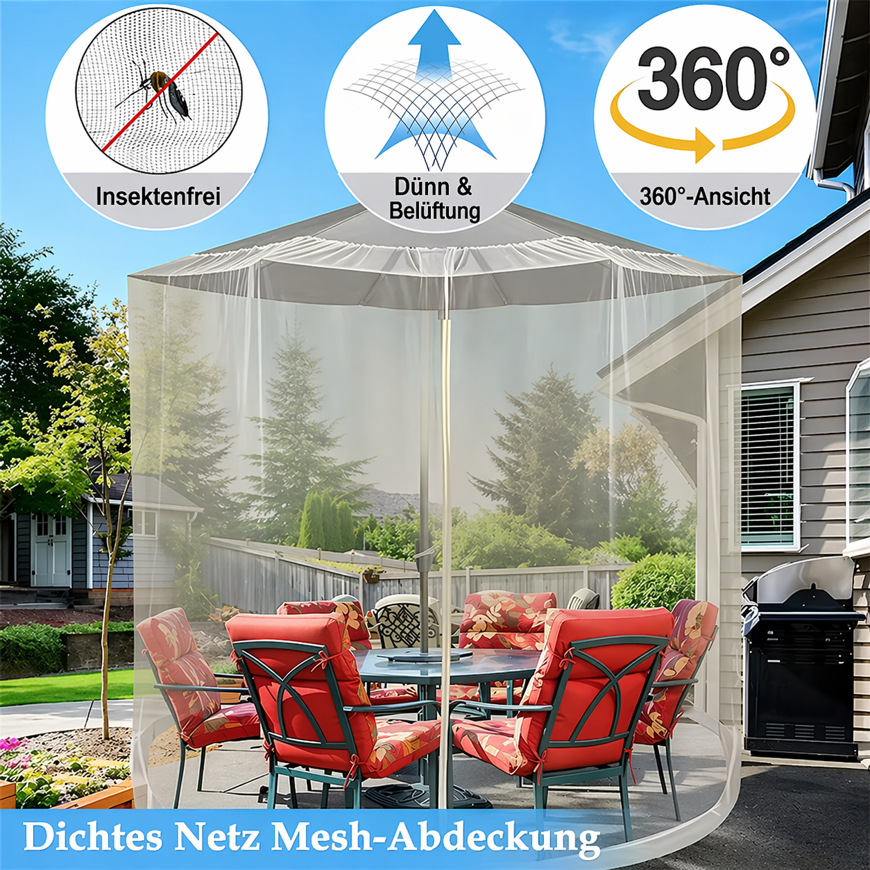 Umbrella Mosquito Net for Insect Protection