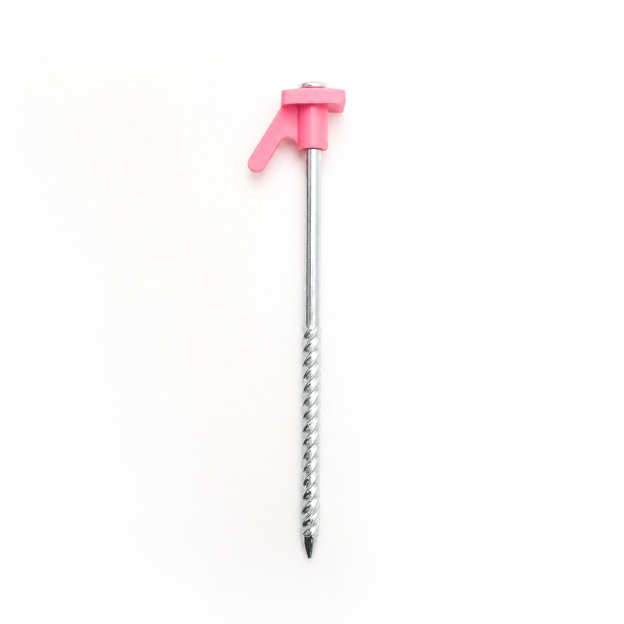 Steel Tent Stakes with Spiral Threads