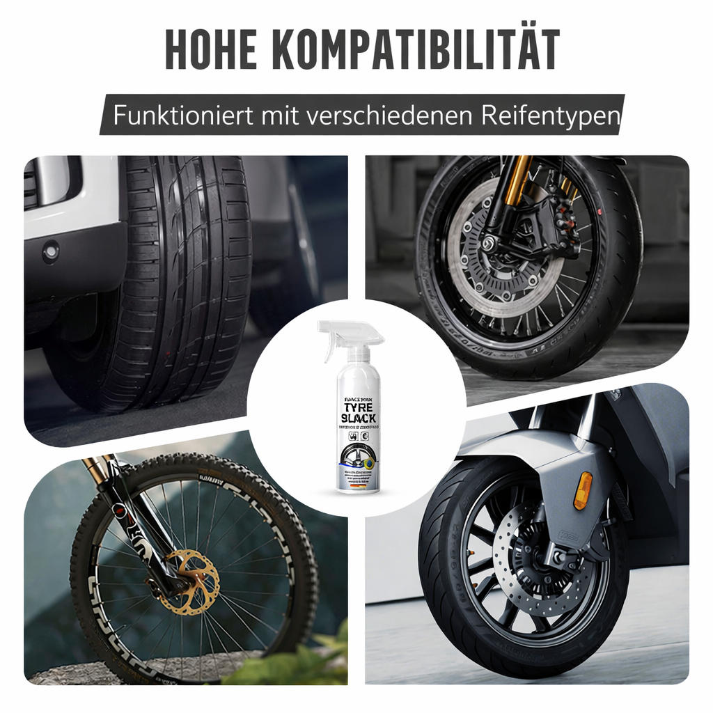 Deep Black Tire Shine for Lasting Protection and Stunning Finish