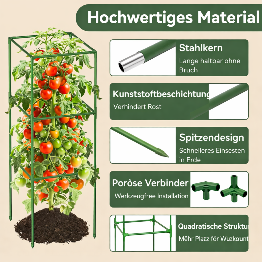 Grow Support for Strong Plants - Easy Uprighting System