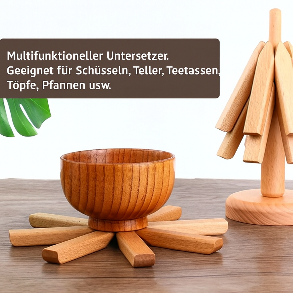 Stylish Coasters Made from Natural Wood – WoodHalt Design