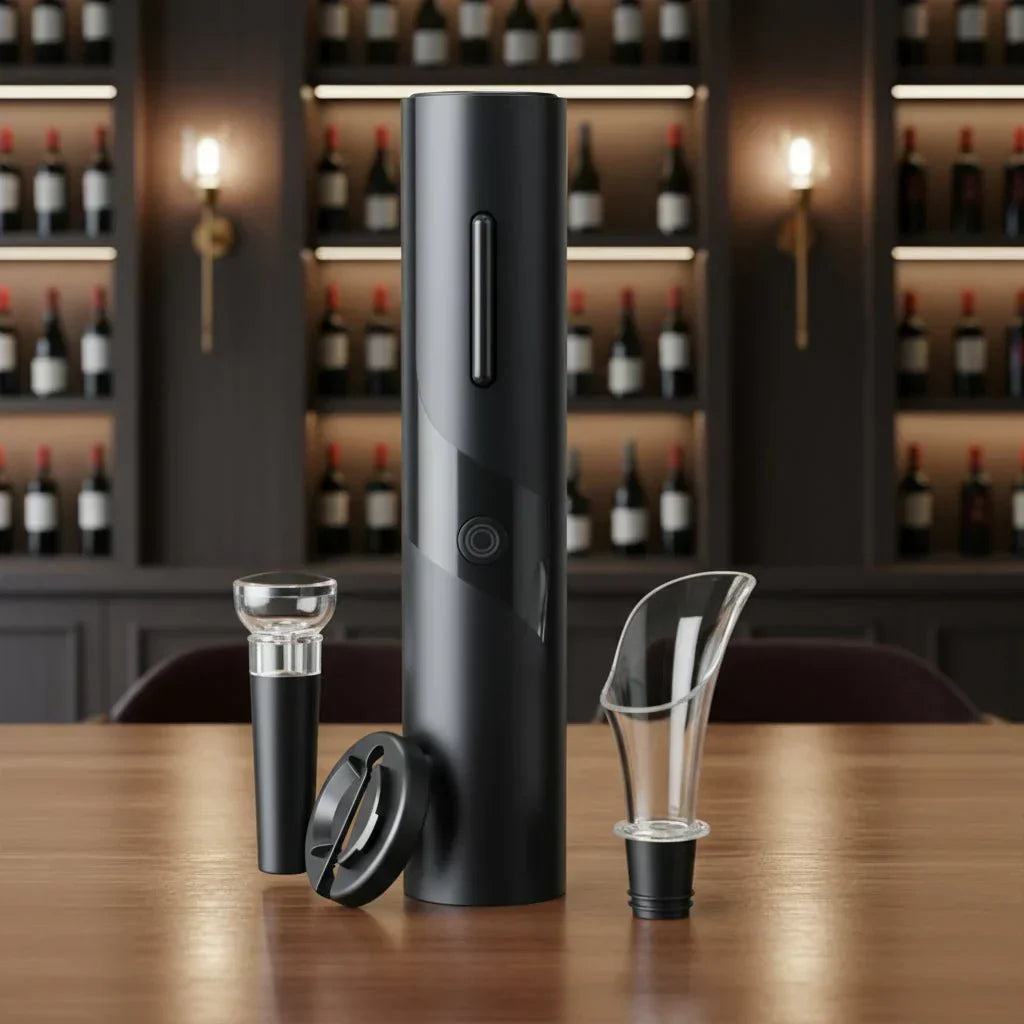 Rechargeable Electric Wine Opener with Smart Control – 4 Functions