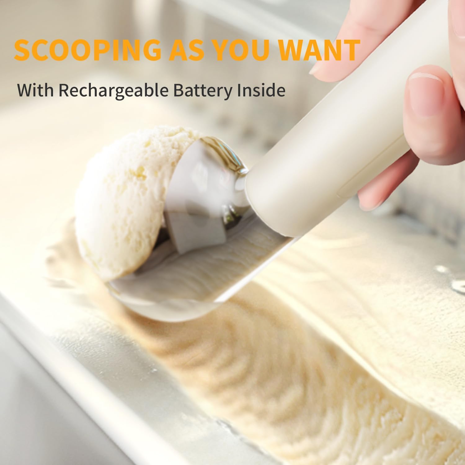 Heated Ice Cream Scoop – Serve Instantly