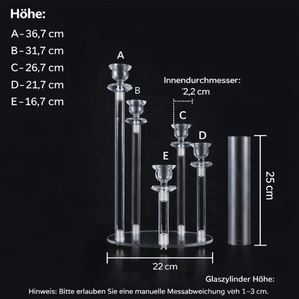 5-Arm Candle Holder — Enchant Your Home with Timeless Warmth and Sparkling Elegance