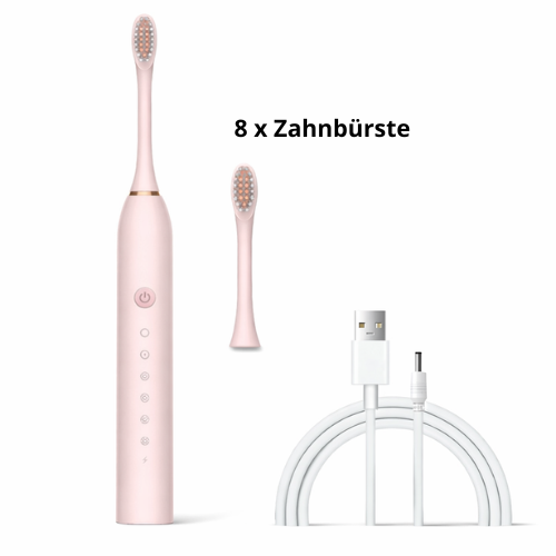 Electric Toothbrush with 6 Cleaning Modes, Rechargeable via USB