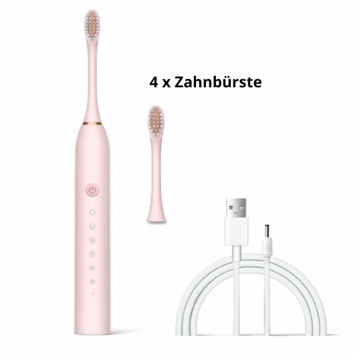 Electric Toothbrush with 6 Cleaning Modes, Rechargeable via USB