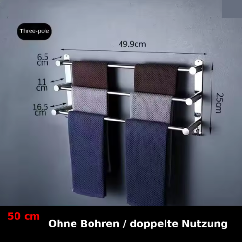 Space-Saving Rack for a Fresh and Neatly Organized Bathroom