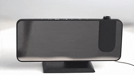 LED Projection Clock with FM Radio and USB Charging Port