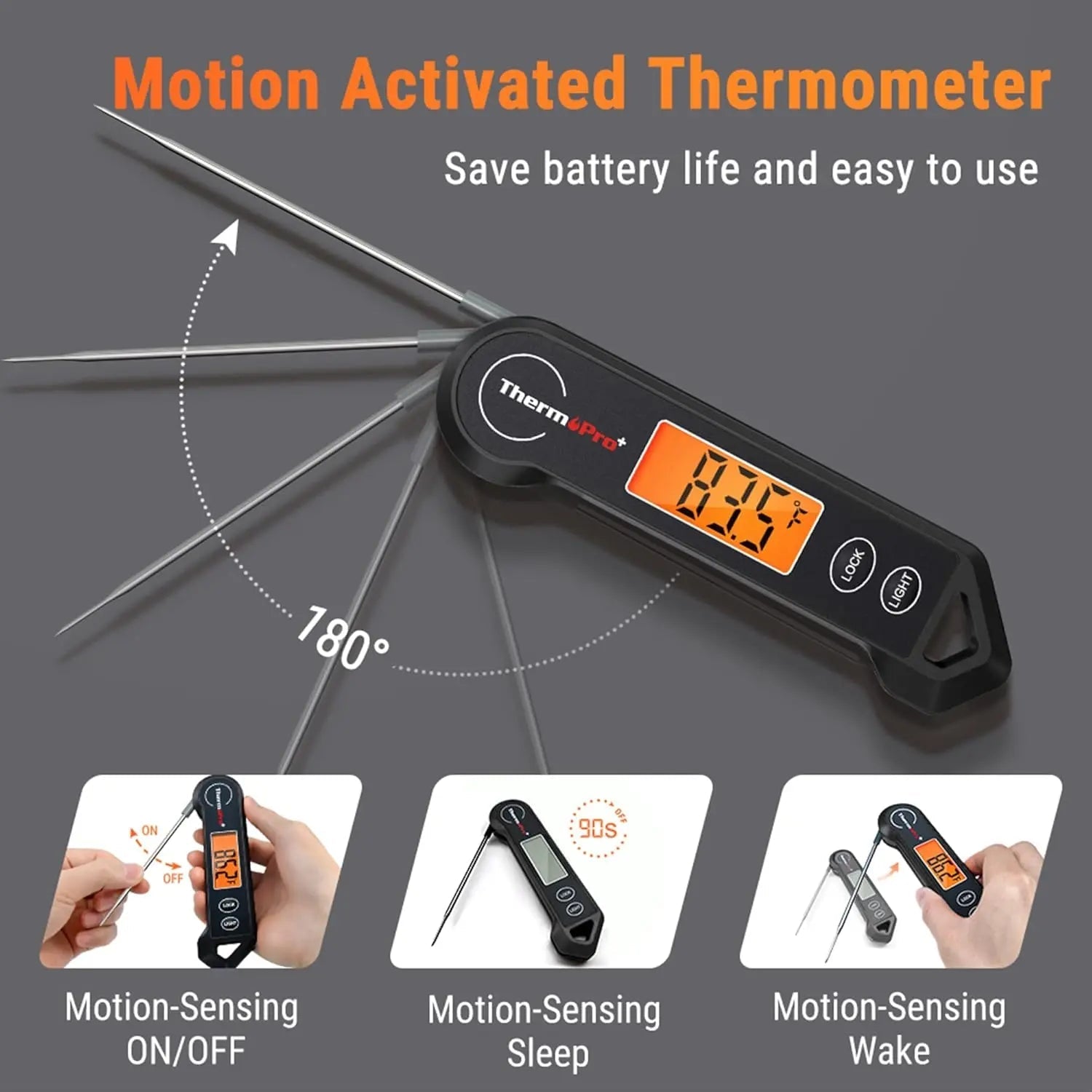 Instant Read Meat Thermometer for Accurate Measurements