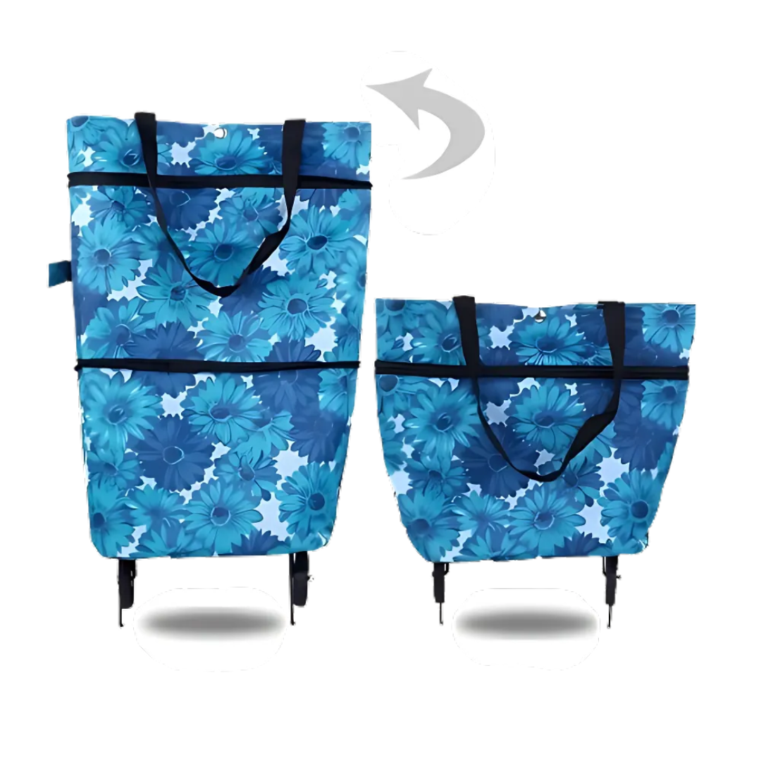 Shopping Cart | Collapsible Rolling Bag | Lightweight Carrier | Icone