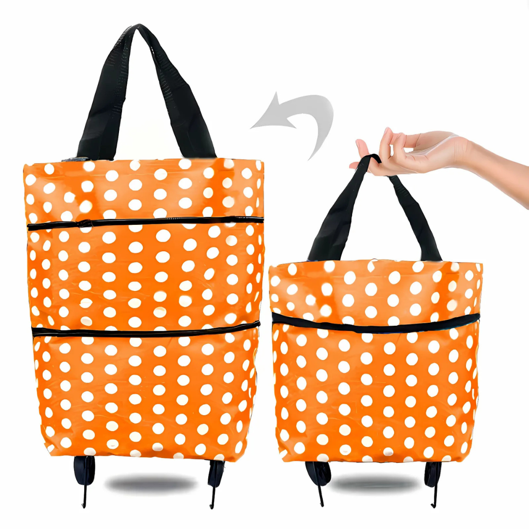 Shopping Cart | Collapsible Rolling Bag | Lightweight Carrier | Icone