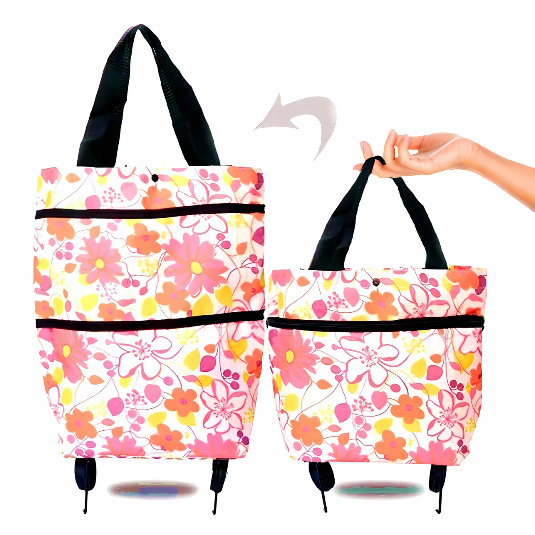 Shopping Cart | Collapsible Rolling Bag | Lightweight Carrier | Icone