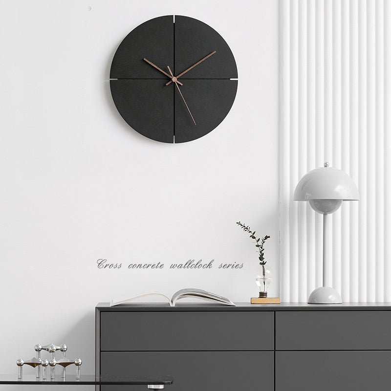 Modern Minimalist Silent Wall Clock for Living Room Decor