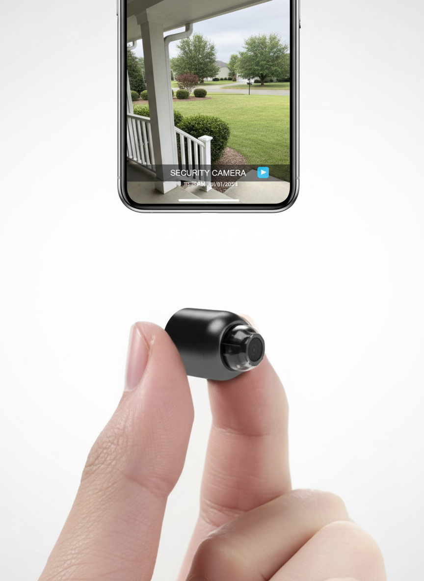 1080P Mini WiFi Cameras - Dual Pack with 140-Degree Wide Angle, Night Vision & Motion Detection