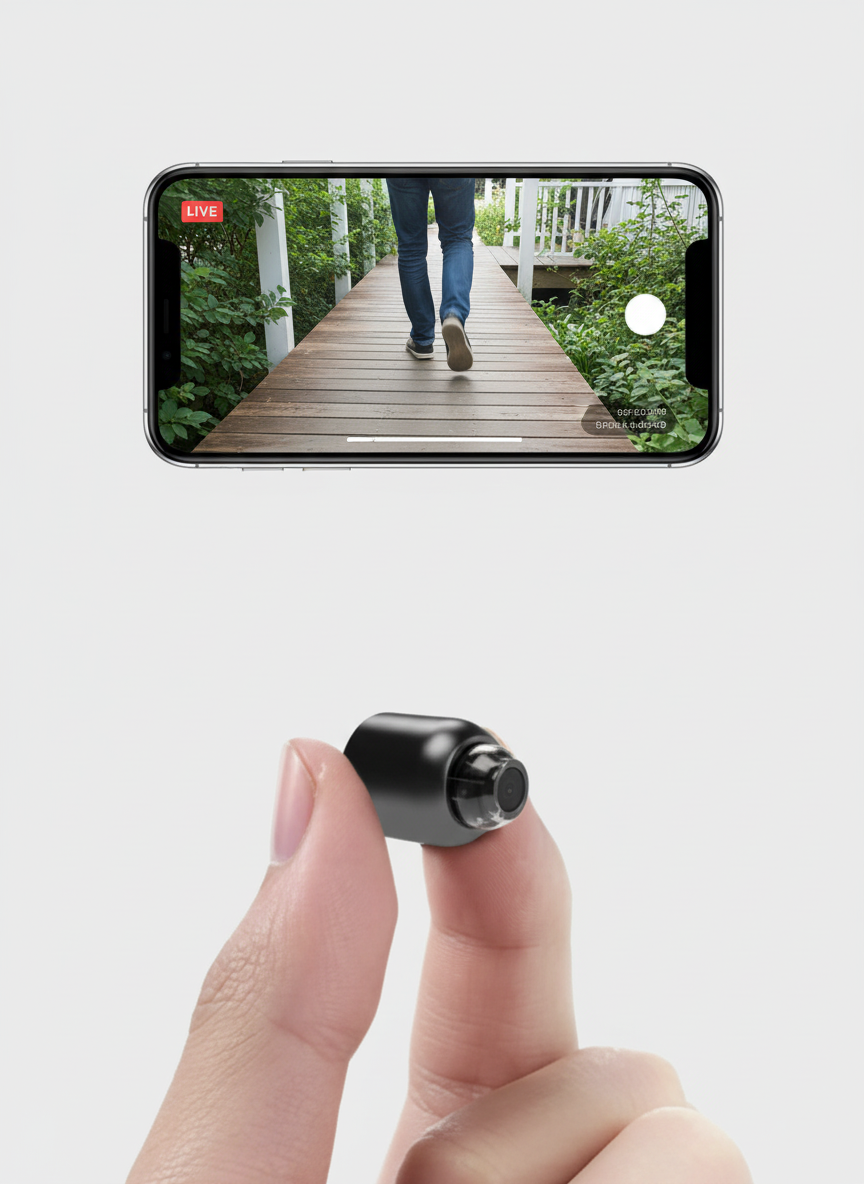 1080P Mini WiFi Cameras - Dual Pack with 140-Degree Wide Angle, Night Vision & Motion Detection