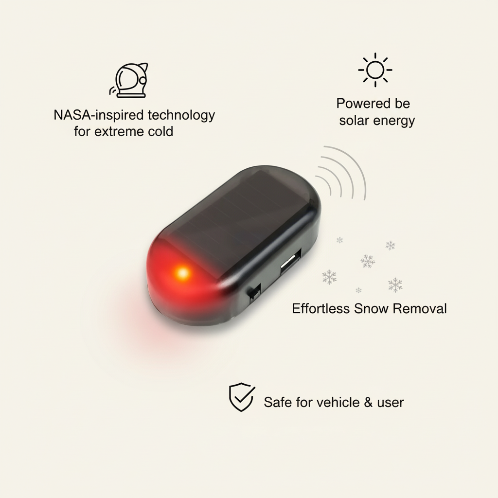 Solar-Powered Snow Clearing Tool with Electromagnetic Interference Technology