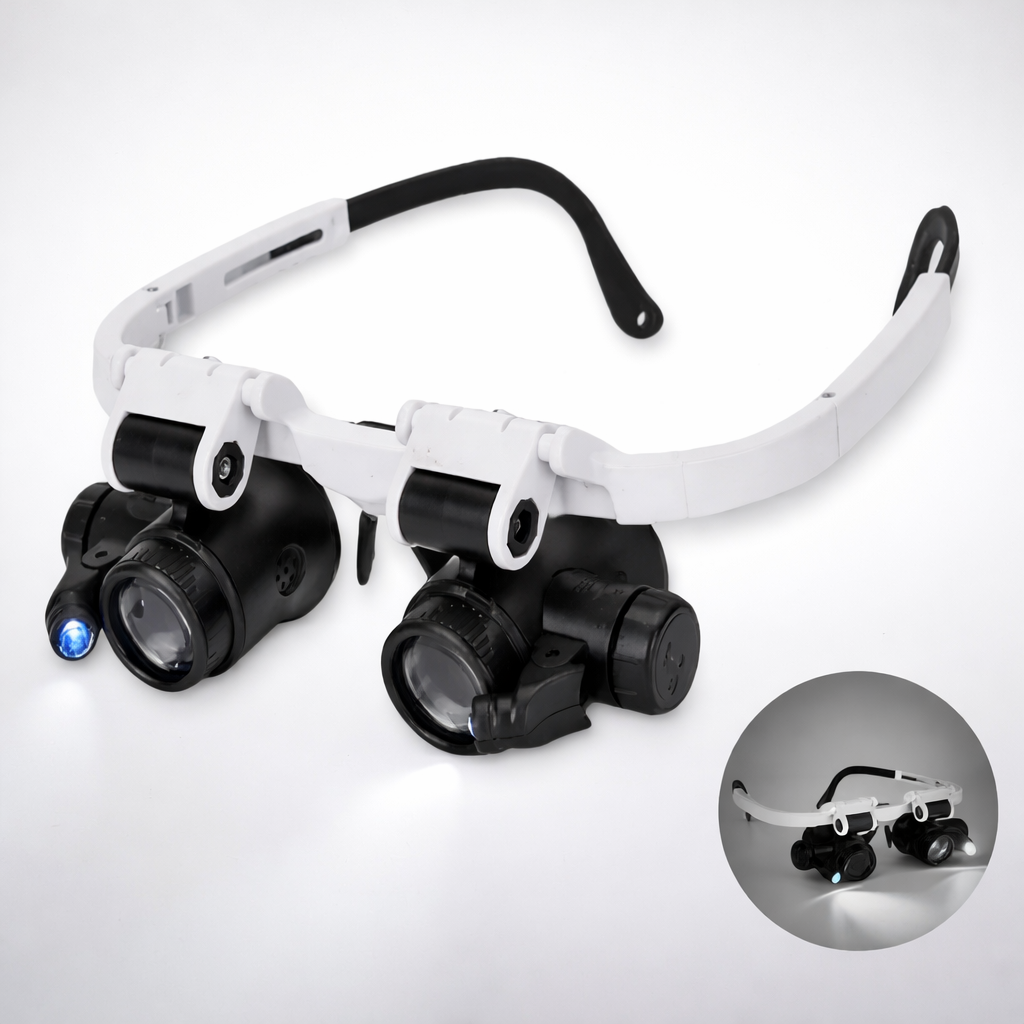 LED Magnifying Headband for Hands-Free Viewing