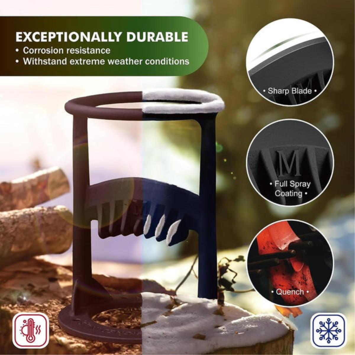 Wood Splitting Tool for Safe Use – Injury-Free Design