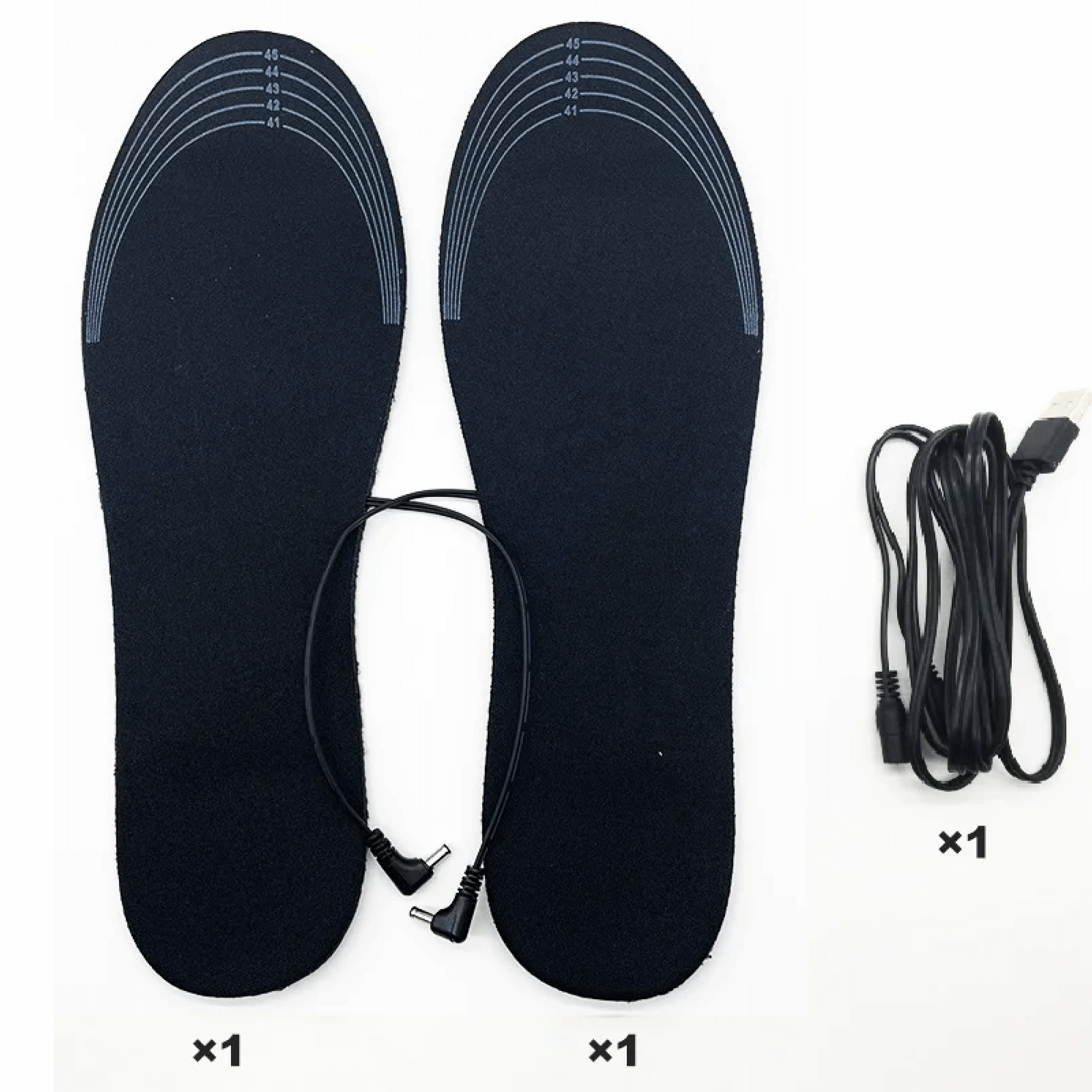 USB Powered Heated Insoles for Footwear, 8W 5V 2A, Customizable EVA