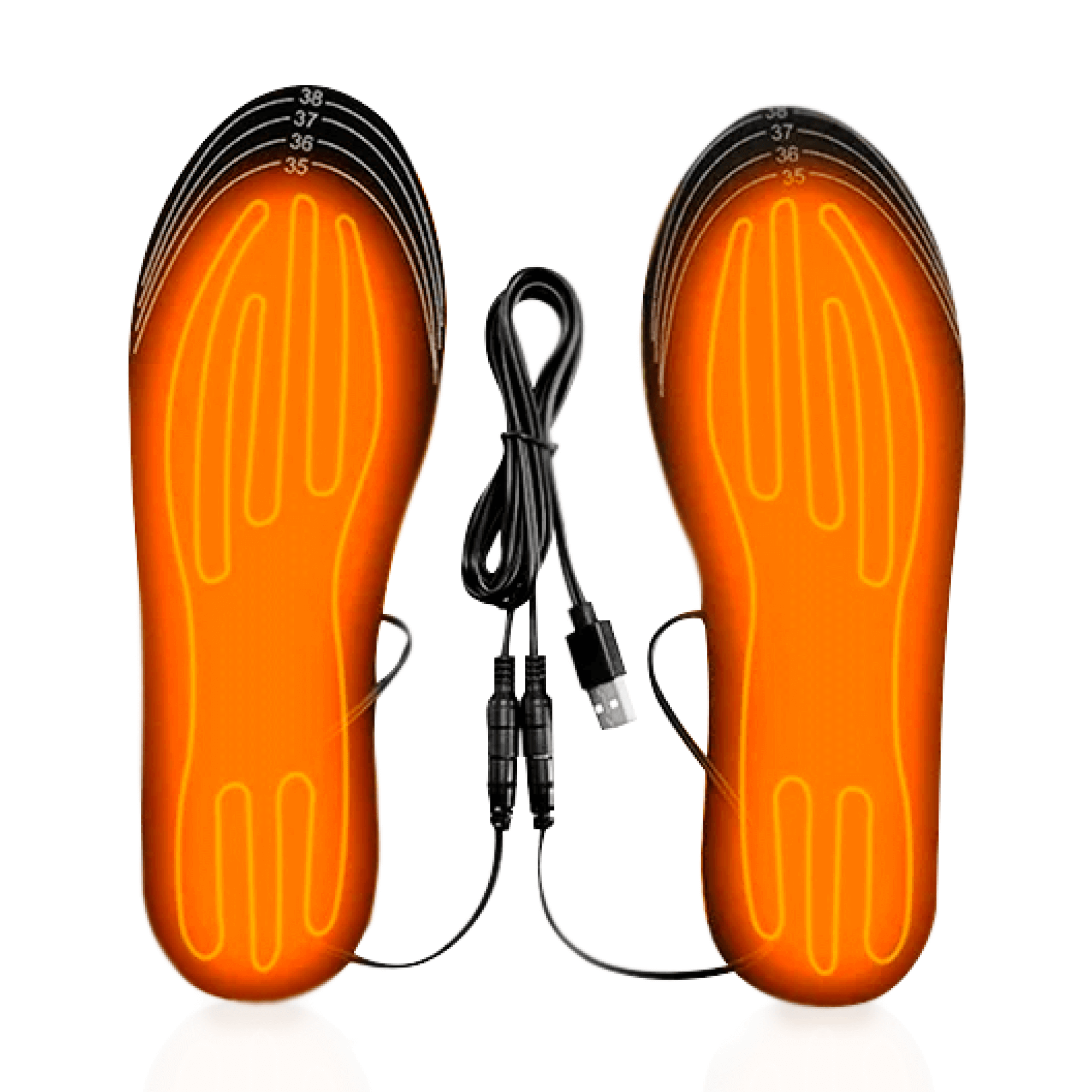 USB Powered Heated Insoles for Footwear, 8W 5V 2A, Customizable EVA