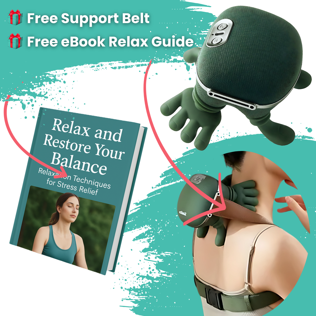 Portable Hand Massager with Heat – USB Rechargeable and Flexible Design