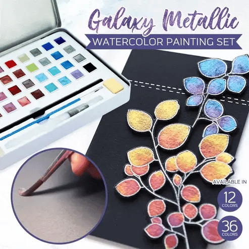 50% DISCOUNT | ArtisticGleam - Metallic Watercolor Paint Set [Last day of discount]