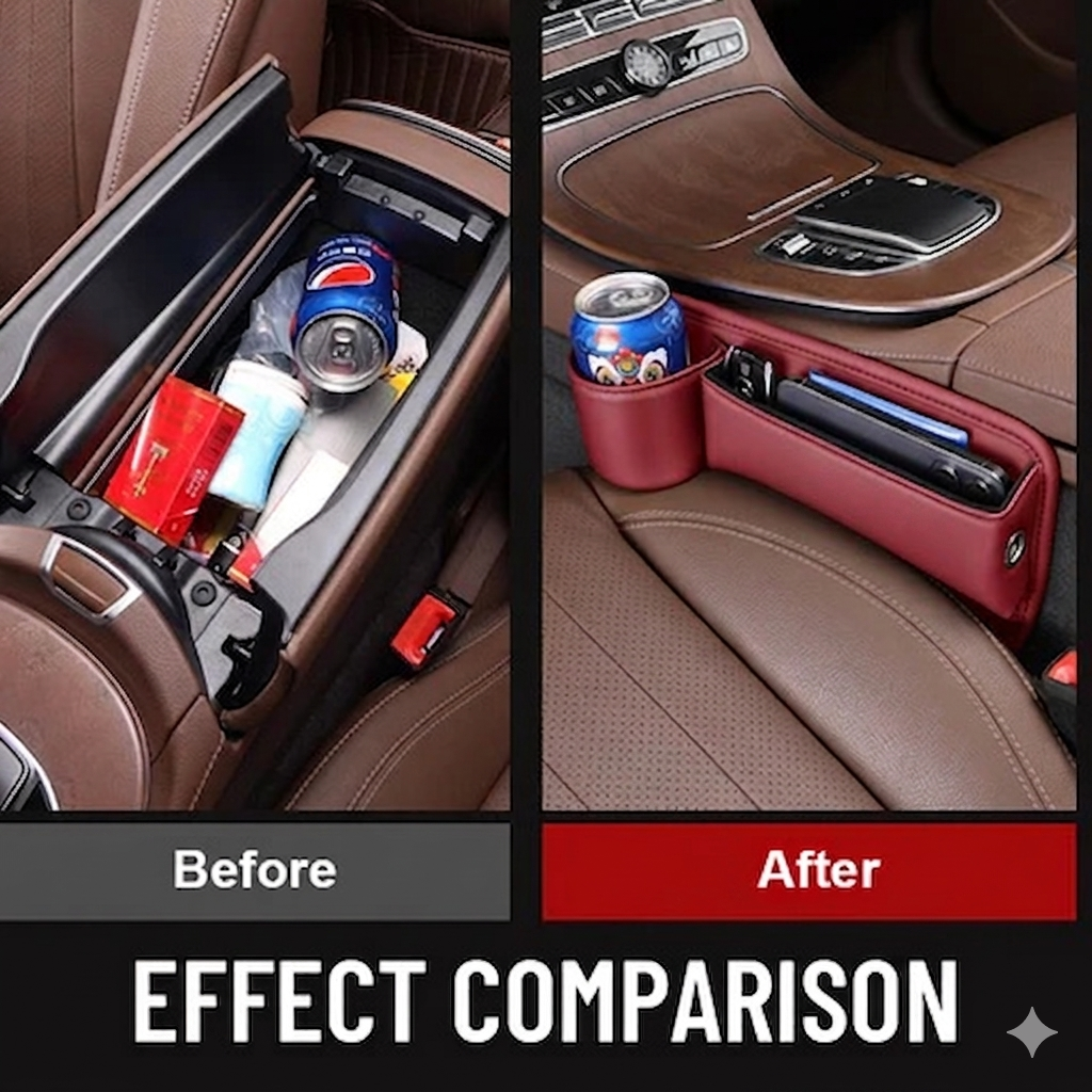 Seat Gap Filler Organizer for Cars