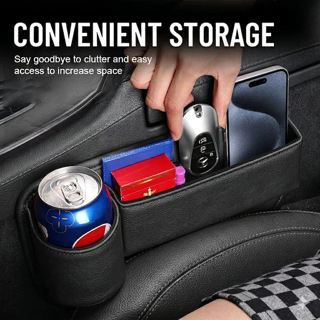 Seat Gap Filler Organizer for Cars