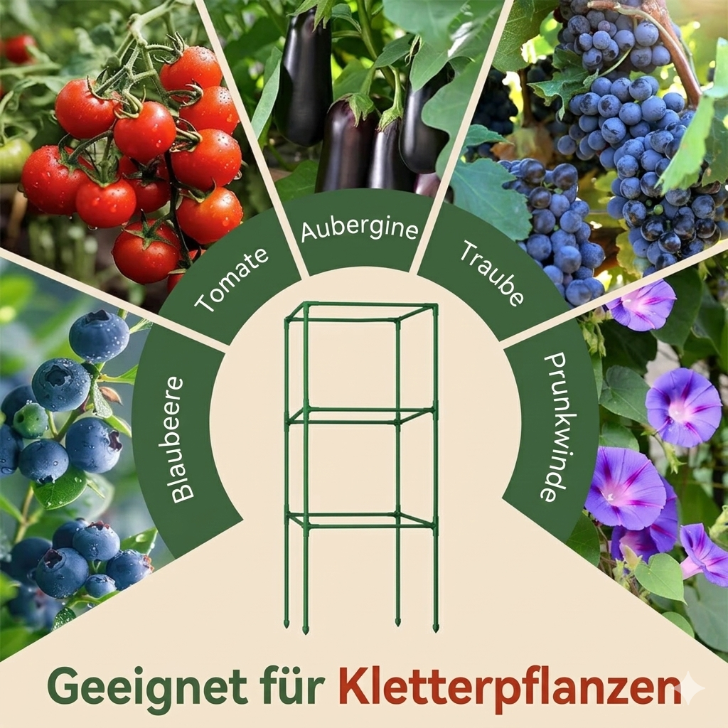 Grow Support for Strong Plants - Easy Uprighting System