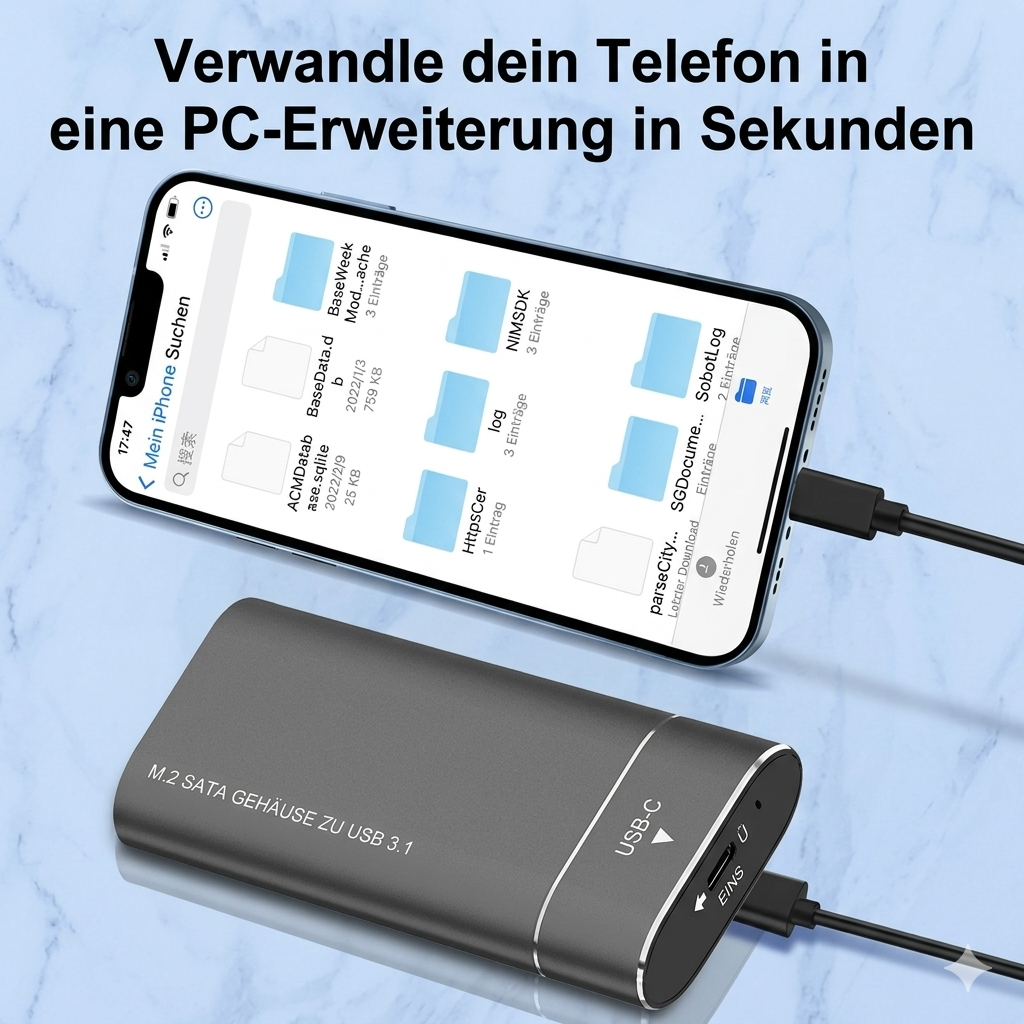 External M.2 SATA Storage Solution – TurboVault USB-C SSD Enclosure