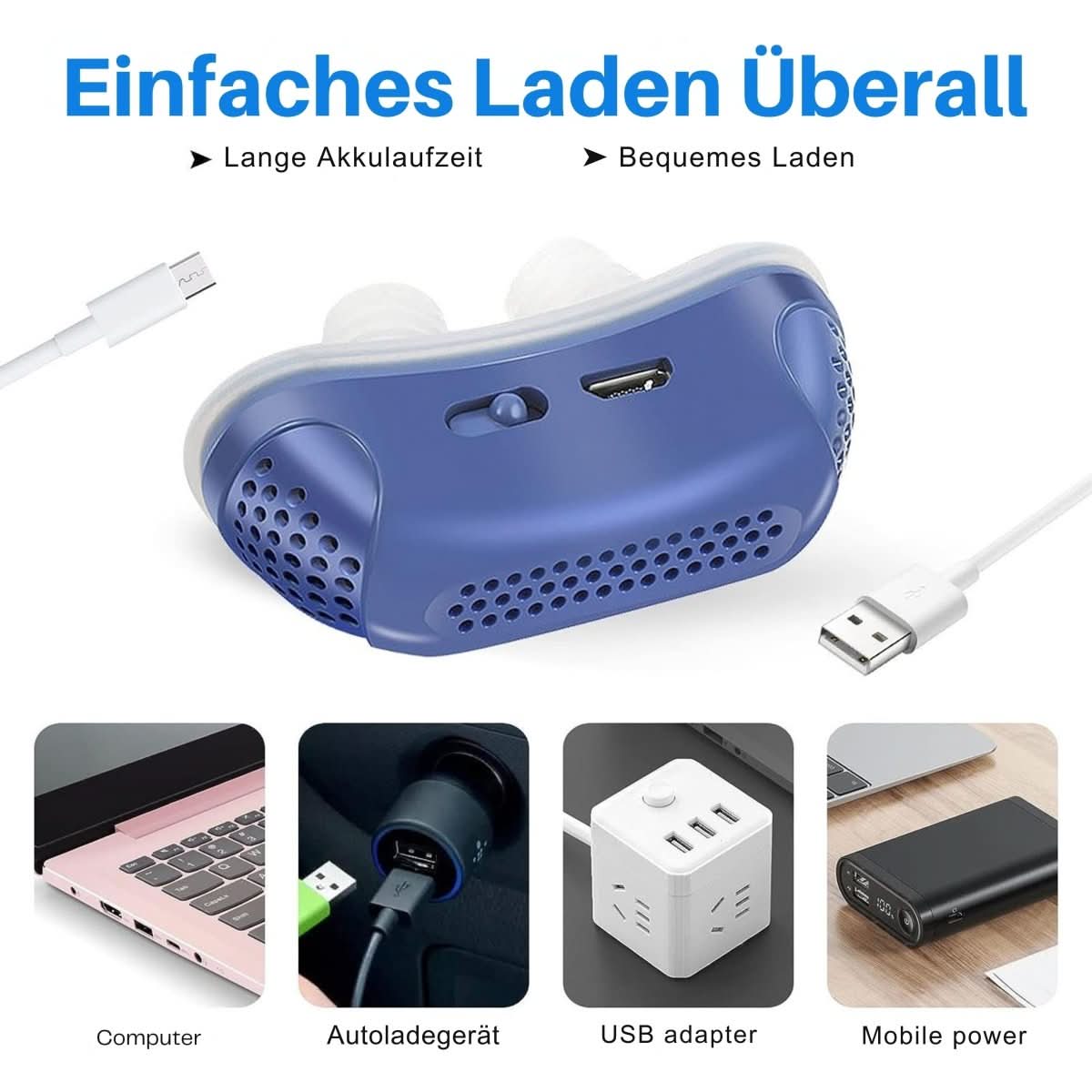 Compact CPAP Machine for Snoring Relief and Sleep Apnea Treatment