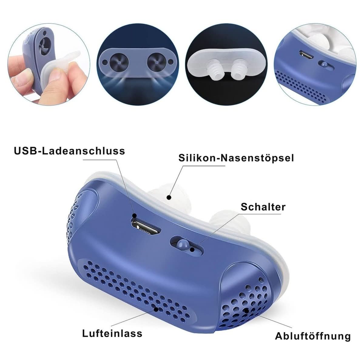 Compact CPAP Machine for Snoring Relief and Sleep Apnea Treatment