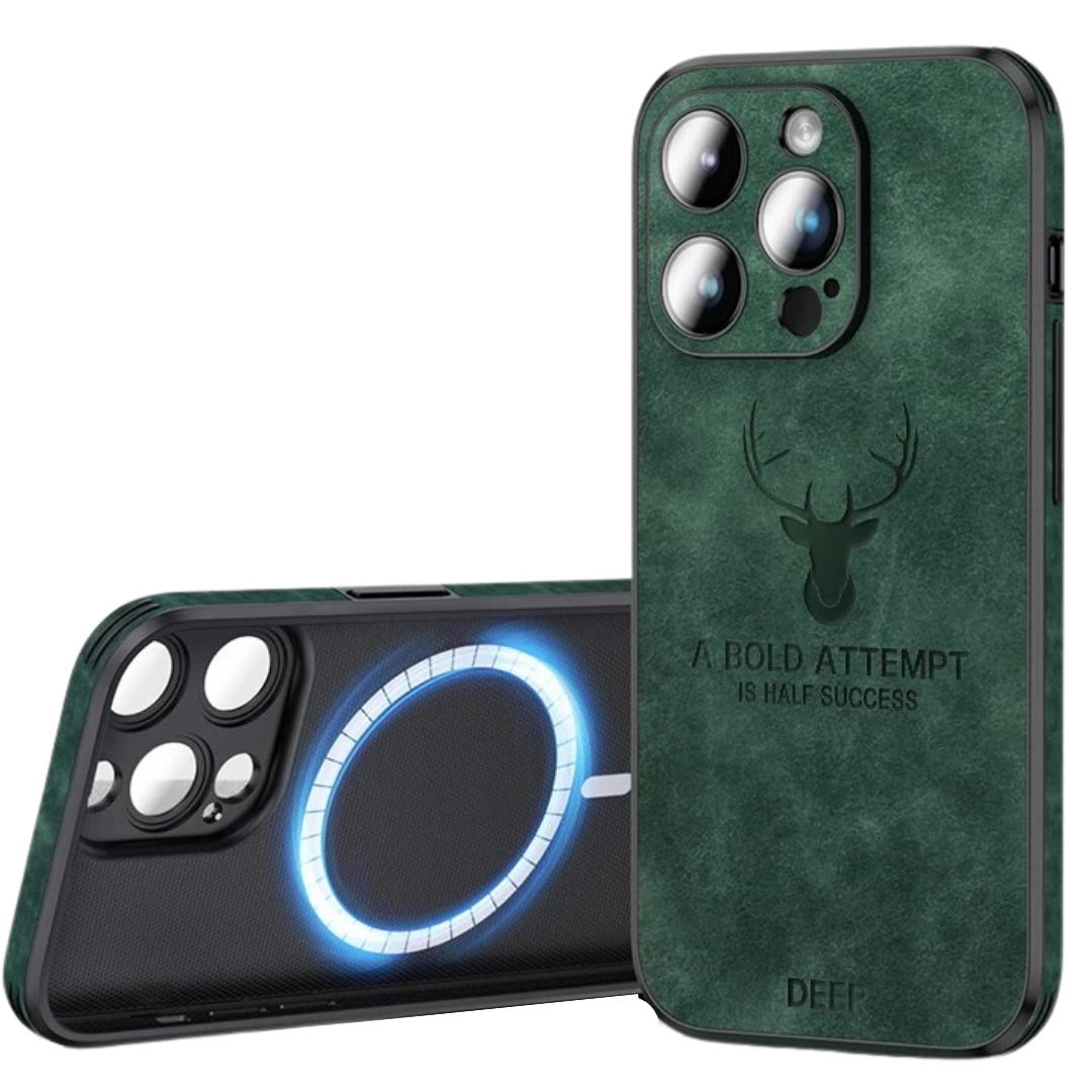 Slim Shockproof Smartphone Case in Genuine Leather – Stylish Protection